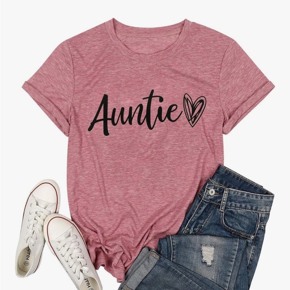Auntie🖤 T-Shirt - Picture 1 of 5